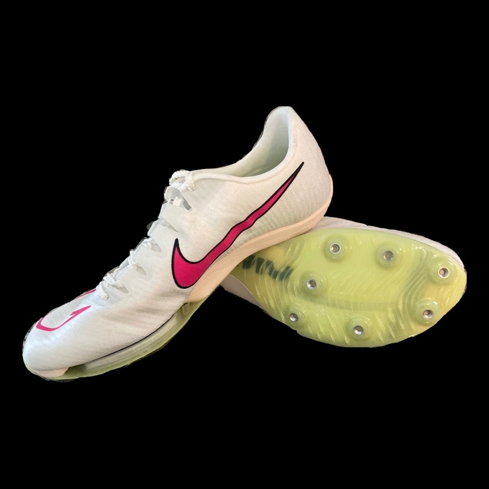 Nike Air Zoom Maxfly Track Spikes Womens Size 8.5/Mens 7 Sail Pink Lemon Guava
